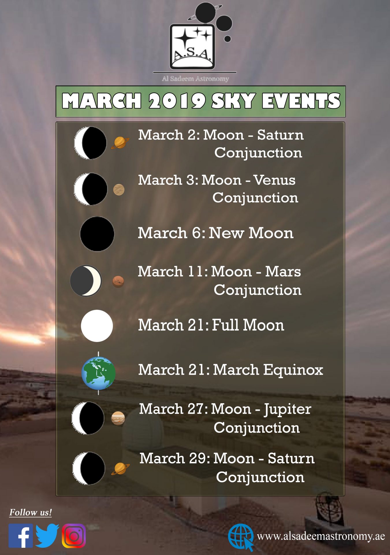 Astro Log: Your March 2019 Sky At A Glance – Alsadeem